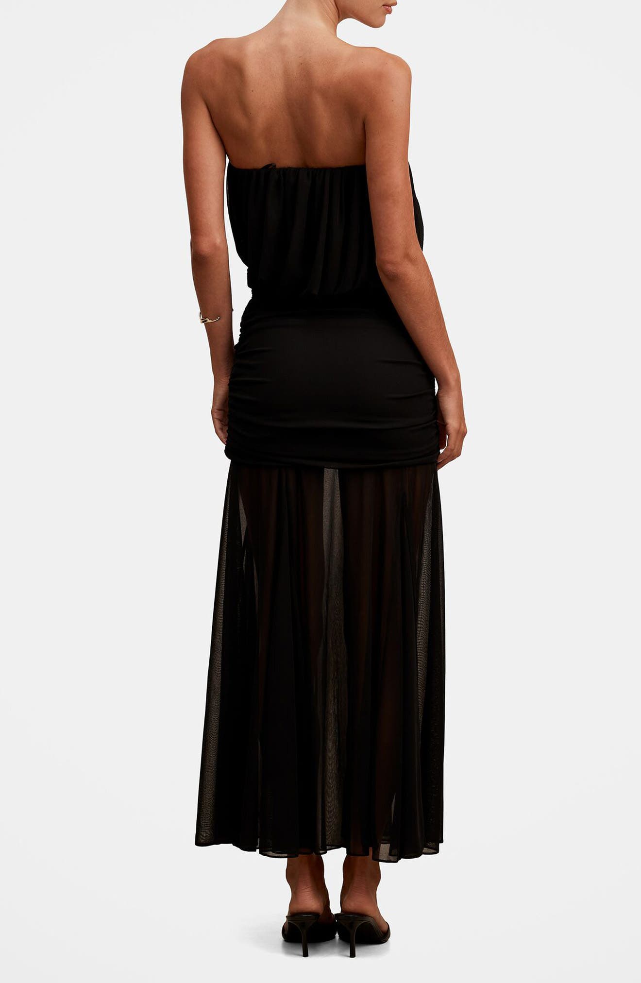 Bandeau Draped Maxi Dress - image 2