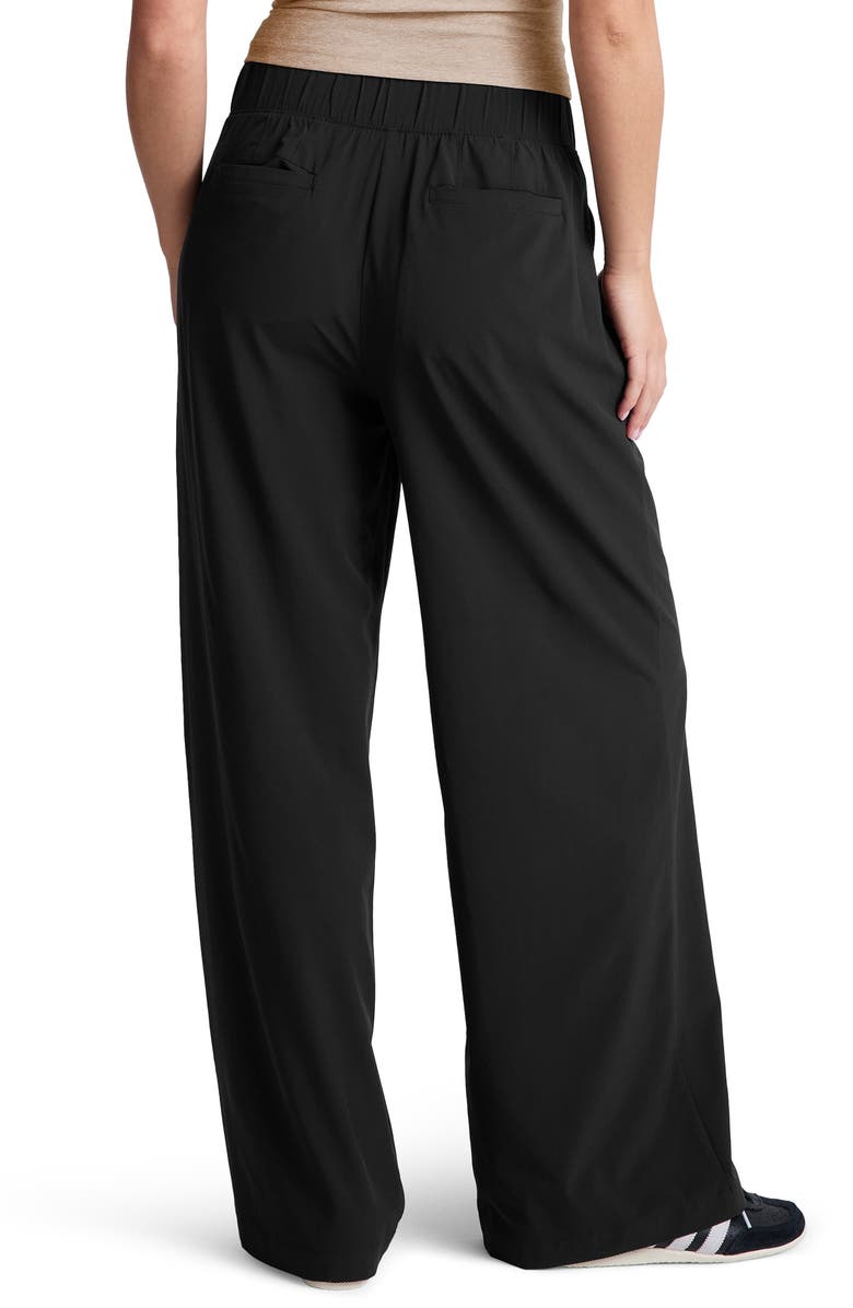 Beyond Yoga Wide Leg Utility Pants, Alternate, color, True Black