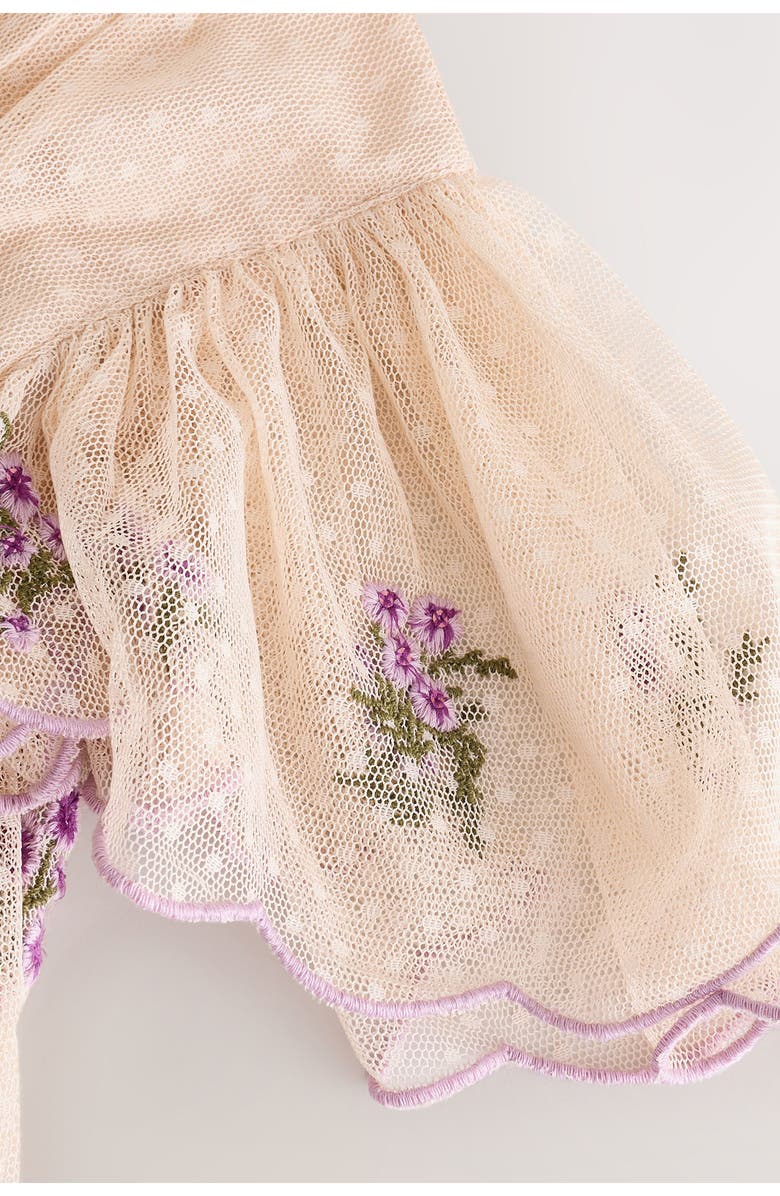 NEXT Kids' Dobby Mesh Party Dress, Alternate, color,