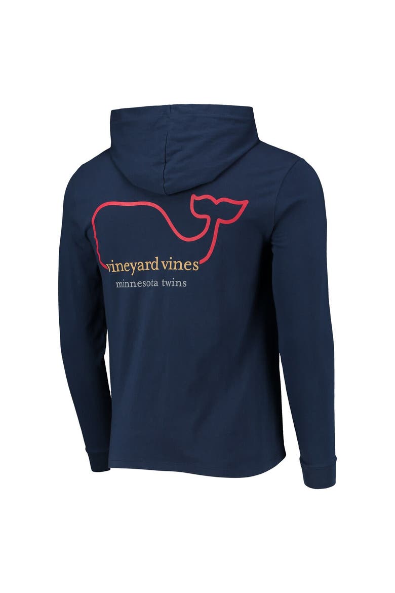 Men's Vineyard Vines Navy Minnesota Twins Long Sleeve Hoodie T-Shirt, Alternate, color, Navy
