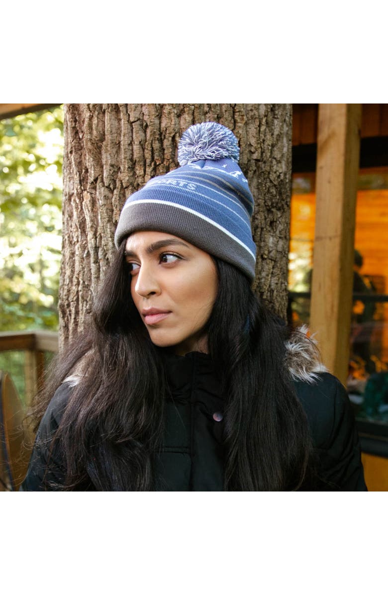 Kanut Sports Hollis Men's Mountain Scene Beanie, Alternate, color, Slate Grey White