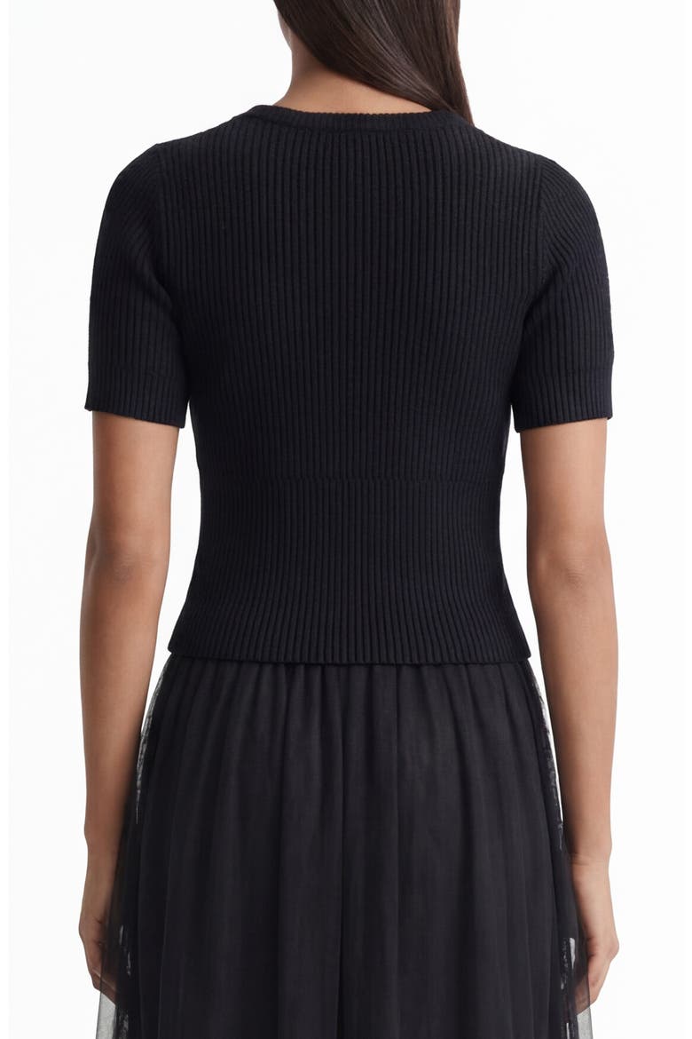 Analise Sweater Top, Alternate, color, BLACK