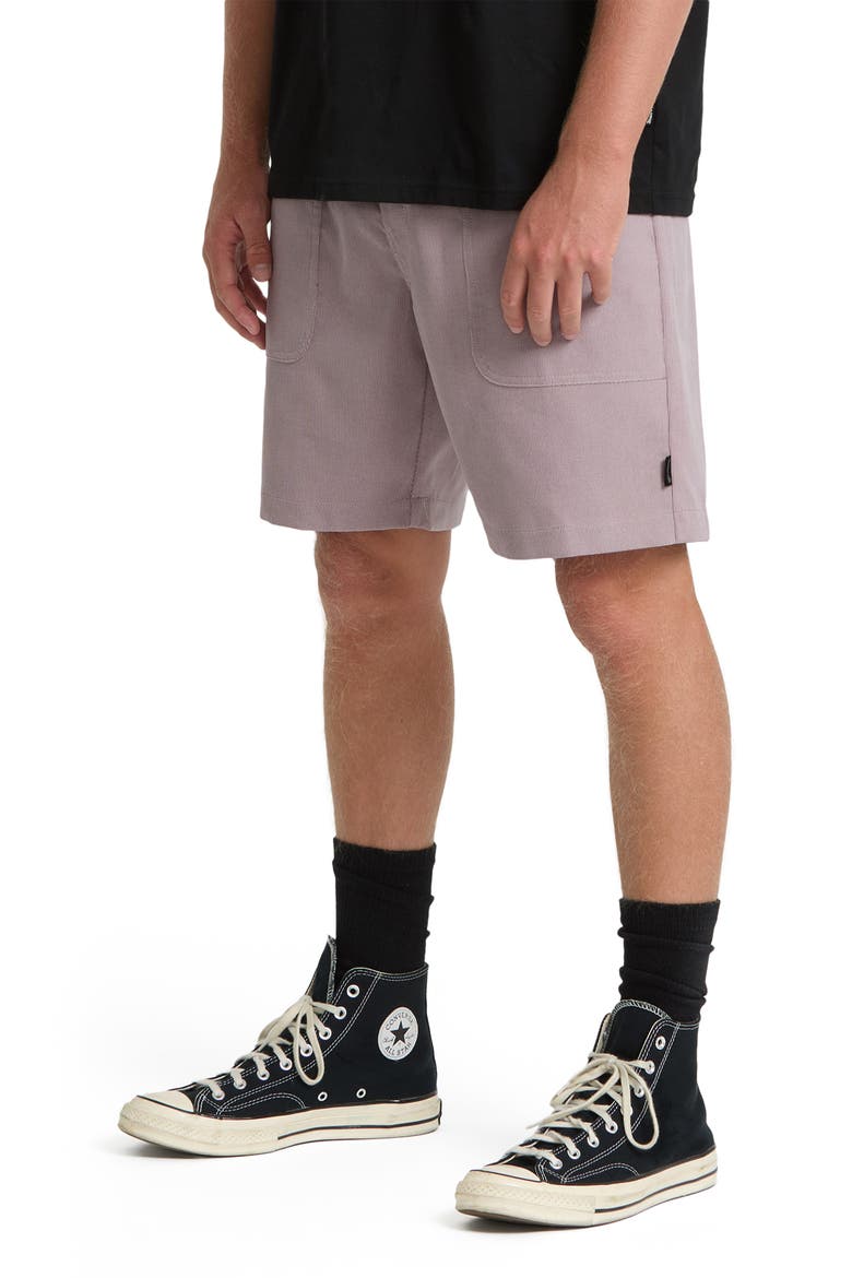 De la Cruz Water Repellent Corduroy Shorts, Alternate, color, QUAIL