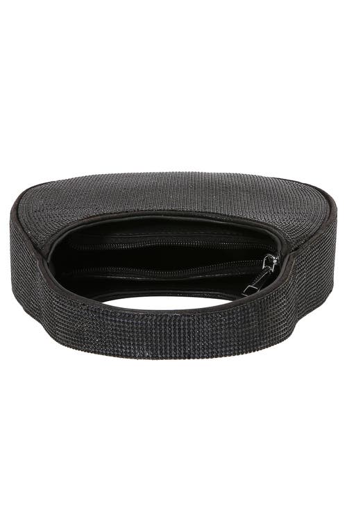 Berness Rhinestone Circle Bag In Black