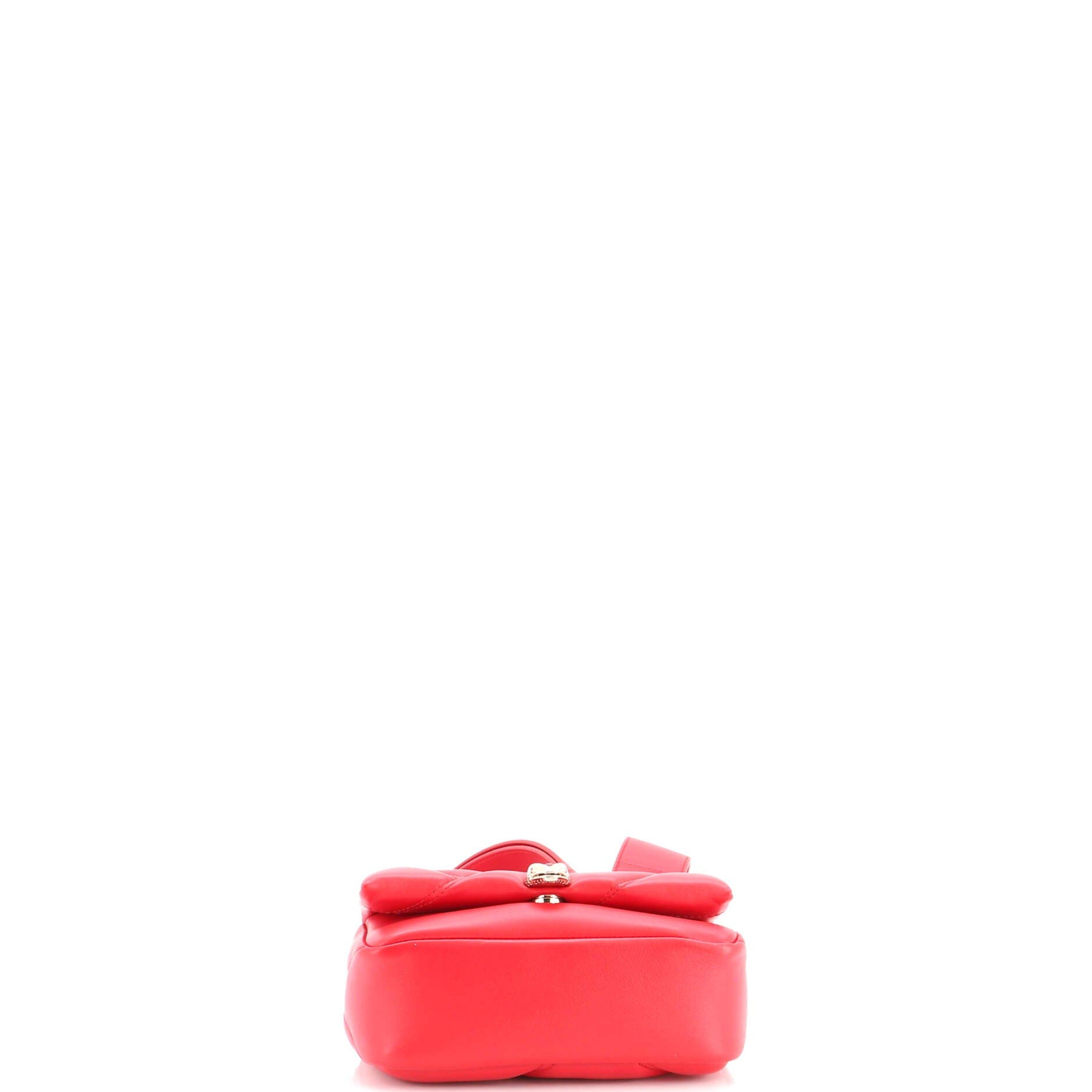 Serpenti Cabochon Shoulder Bag Diagonal Quilted Leather Mini, Alternate, color, Red