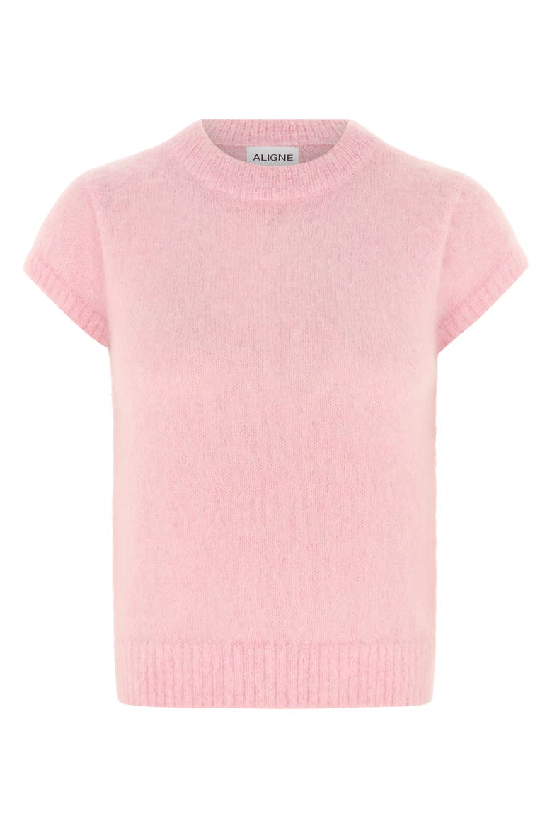 Jess Knit T-Shirt, Alternate, color, PINK