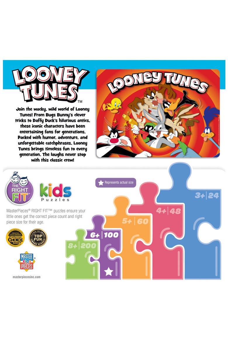 Looney Tunes 100 Piece Jigsaw Puzzle, Alternate, color, Multicolor
