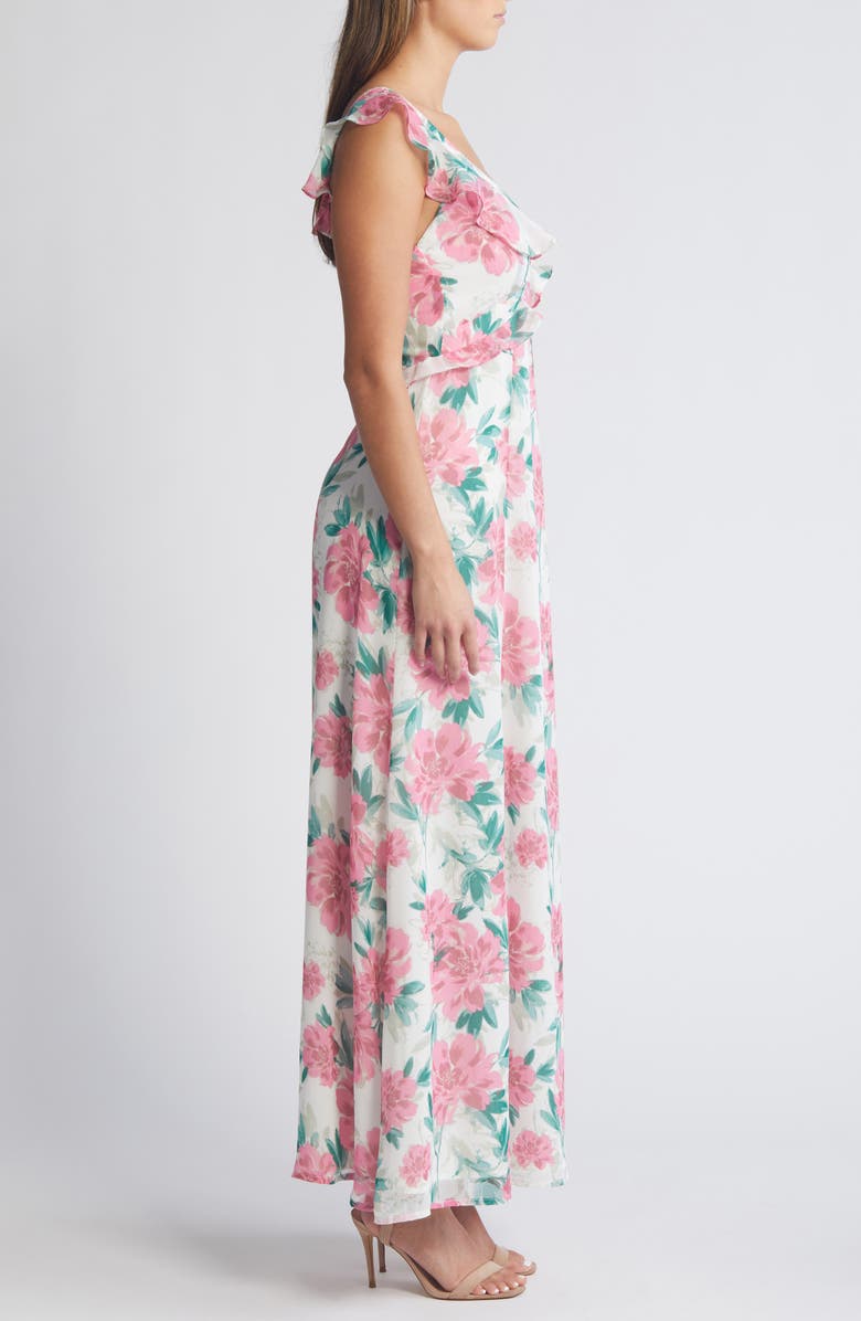 Lulus Sensational Spring Floral Maxi Dress, Alternate, color, 