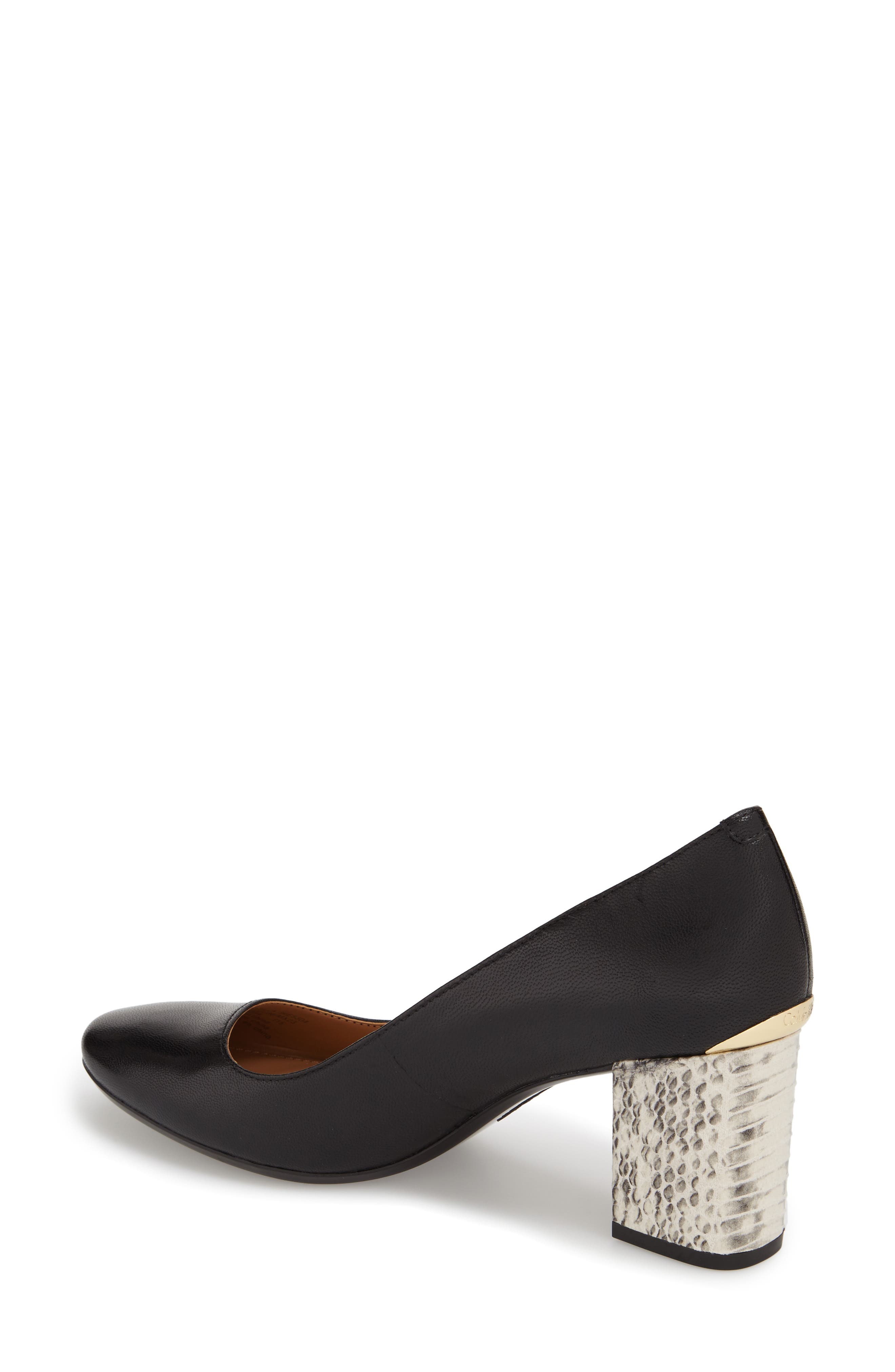 Calvin Klein 'Cirilla' Block Heel Pump, Alternate, color, 