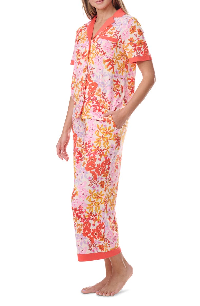 Splendid Notch Collar Pajamas, Alternate, color, Sunshine Multi Floral