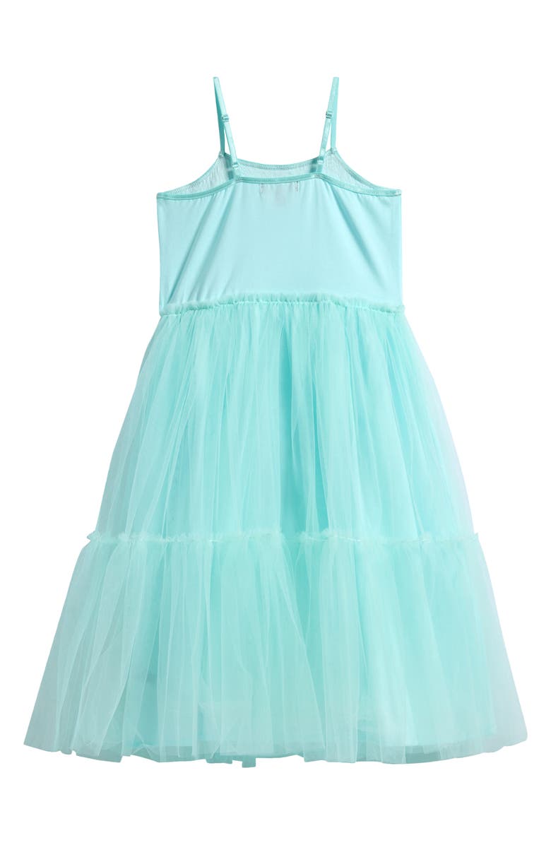 Ava & Yelly Kids' Sequin Tiered Jersey & Tulle Party Dress, Alternate, color, Mint