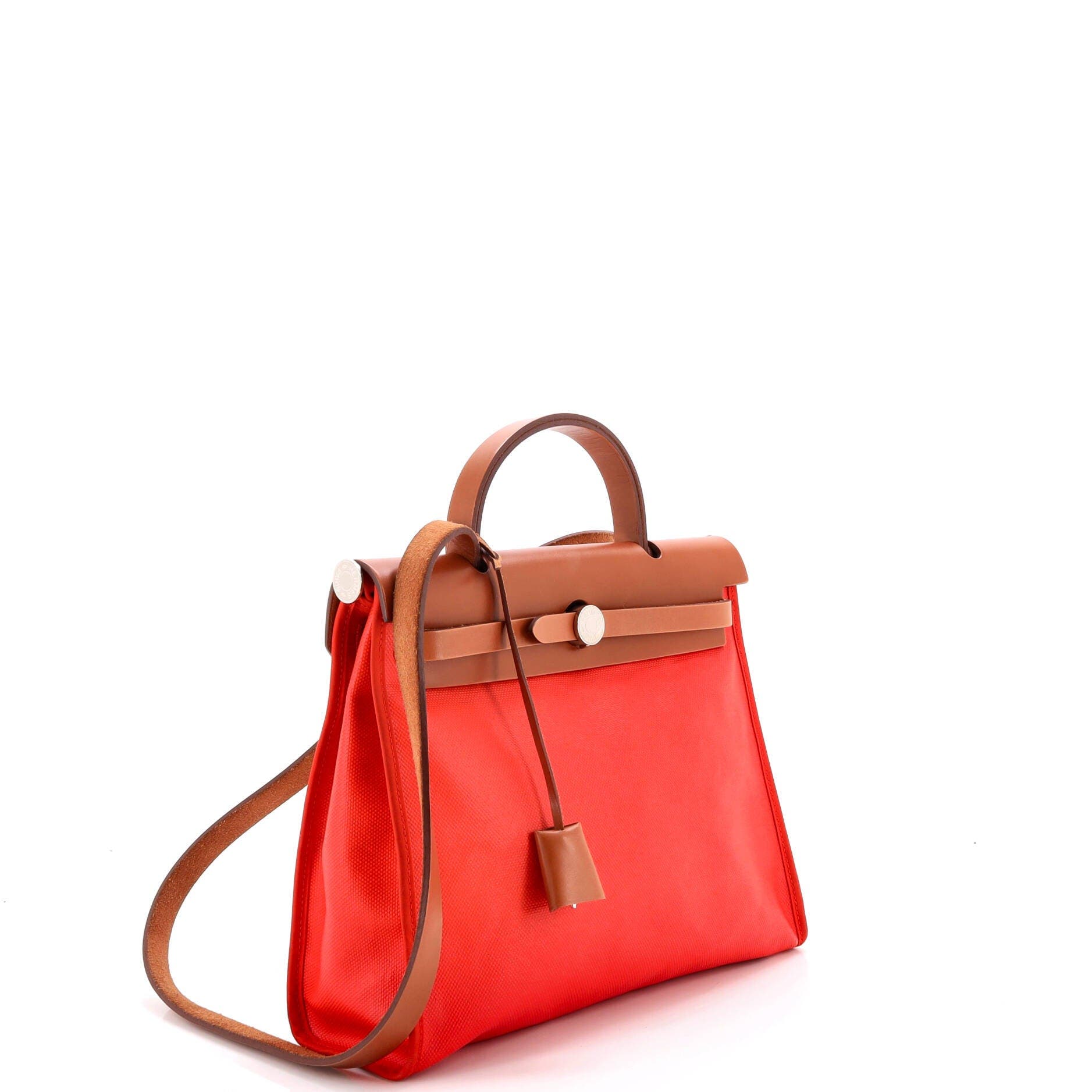 Herbag Zip Berline Vache Canvas and Leather 31, Alternate, color, Red