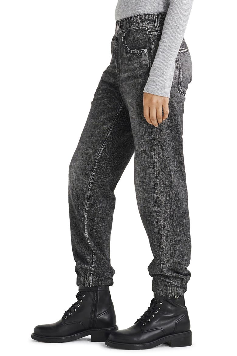 rb Miramar Cotton Terry Jogger Sweatpant Jeans, Alternate, color, BLACK MAGIC