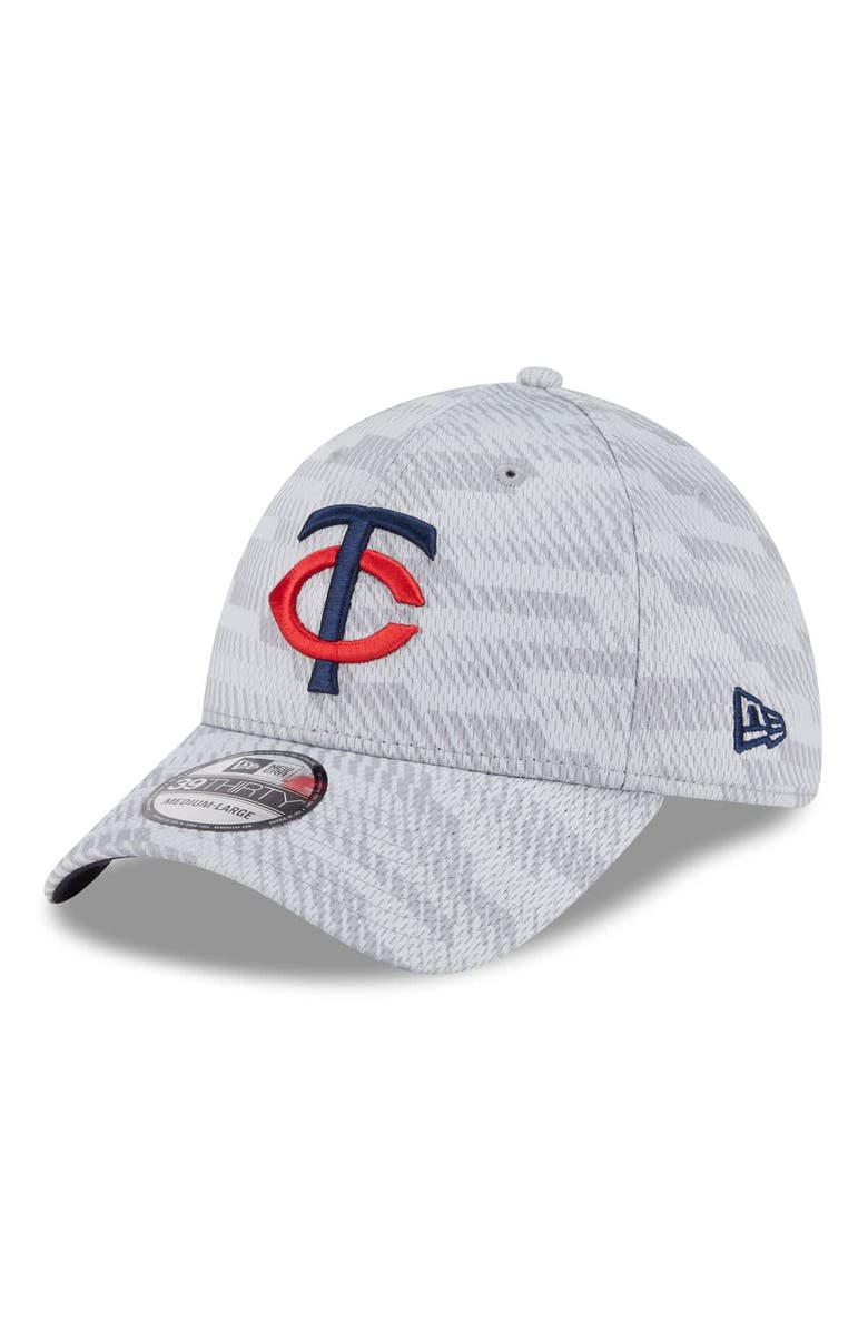 New Era Men's New Era Gray Minnesota Twins 2025 MLB Clubhouse 39THIRTY Flex Hat, Alternate, color, 