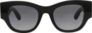 McQueen 50mm Gradient Square Sunglasses