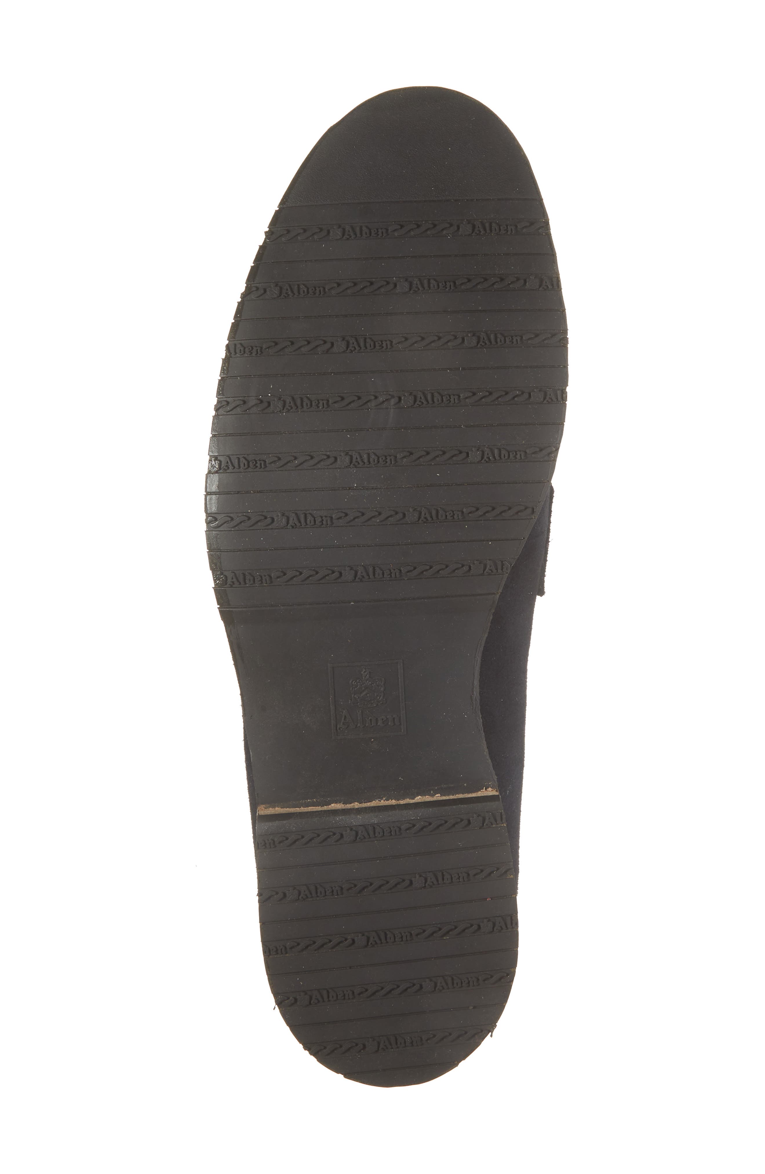 Alden Penny Loafer, Alternate, color, Navy Suede