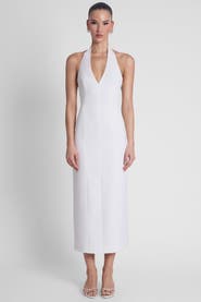 LEAU Helena Halter Midi Dress
