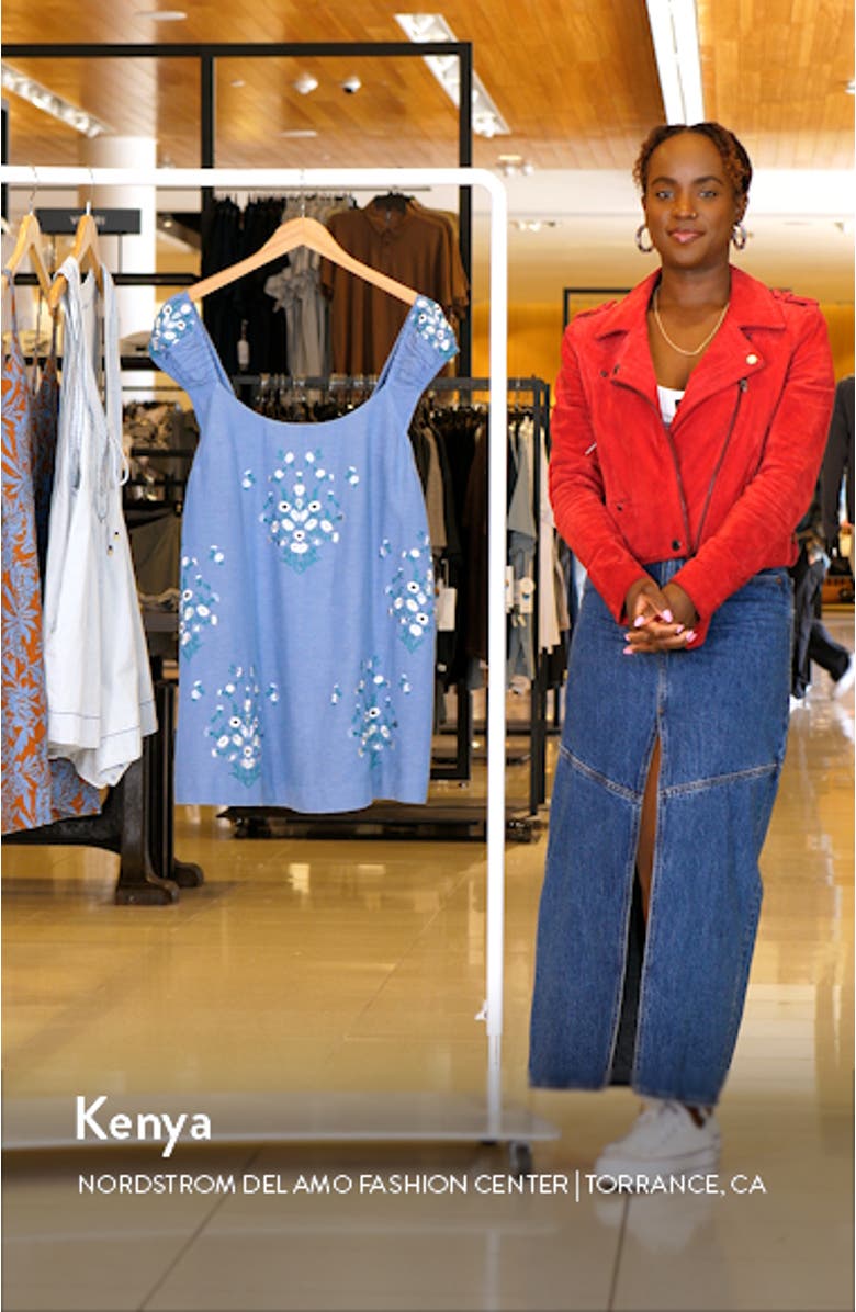 Wildflower Embroidered Minidress, sales video thumbnail