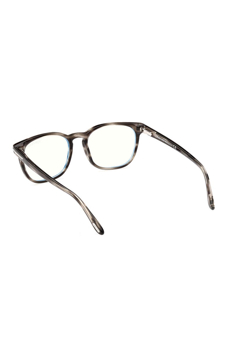 53mm Square Blue Light Blocking Glasses, Alternate, color, GREY/OTHER
