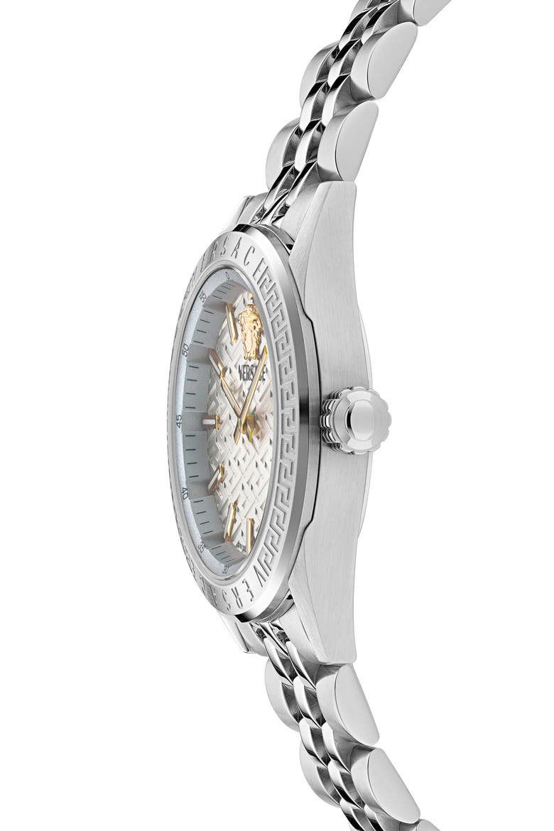 V-Code Bracelet Watch, 36mm, Alternate, color, STAINLESS STEEL