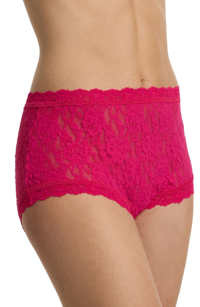Hanky Panky Signature Lace High Waist Boyshorts, Alternate, color, Sealed With A Kiss