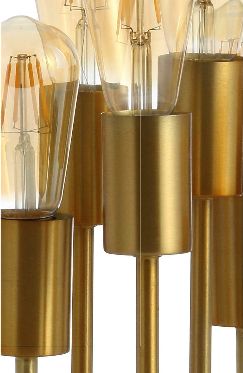 JONATHAN Y Pleiades Modern Metal/Resin LED Accent Lamp, Alternate, color, Brass Gold