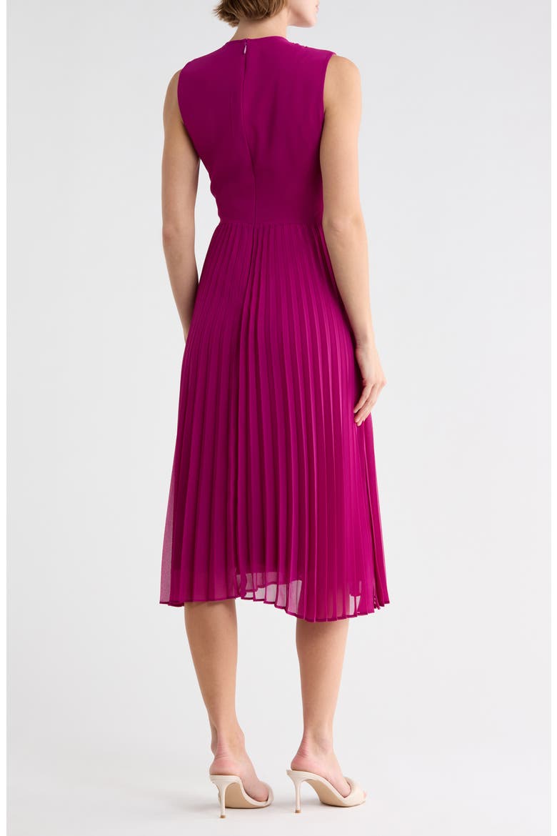 Sleeveless Pleated Midi Dress, Alternate, color, AFRICN VIO