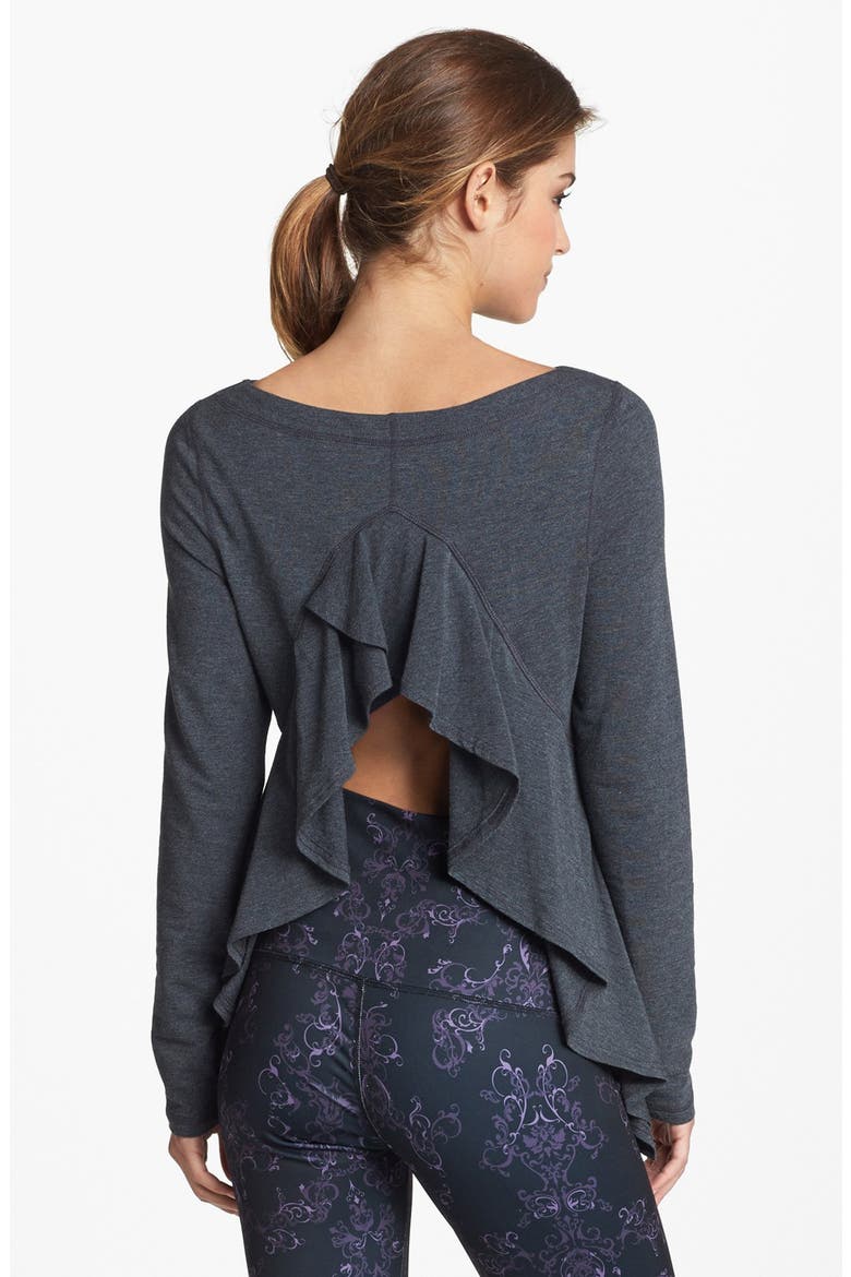 'Sibylla' Top, Main, color, HEATHER CHARCOAL