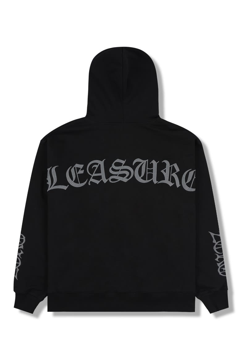 X Zero Skateboards Balaclave Zip Hoodie, Alternate, color, BLACK