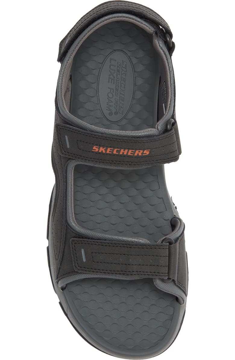 SKECHERS Tresmen - Garo Relaxed Fit Sandal, Alternate, color, Black