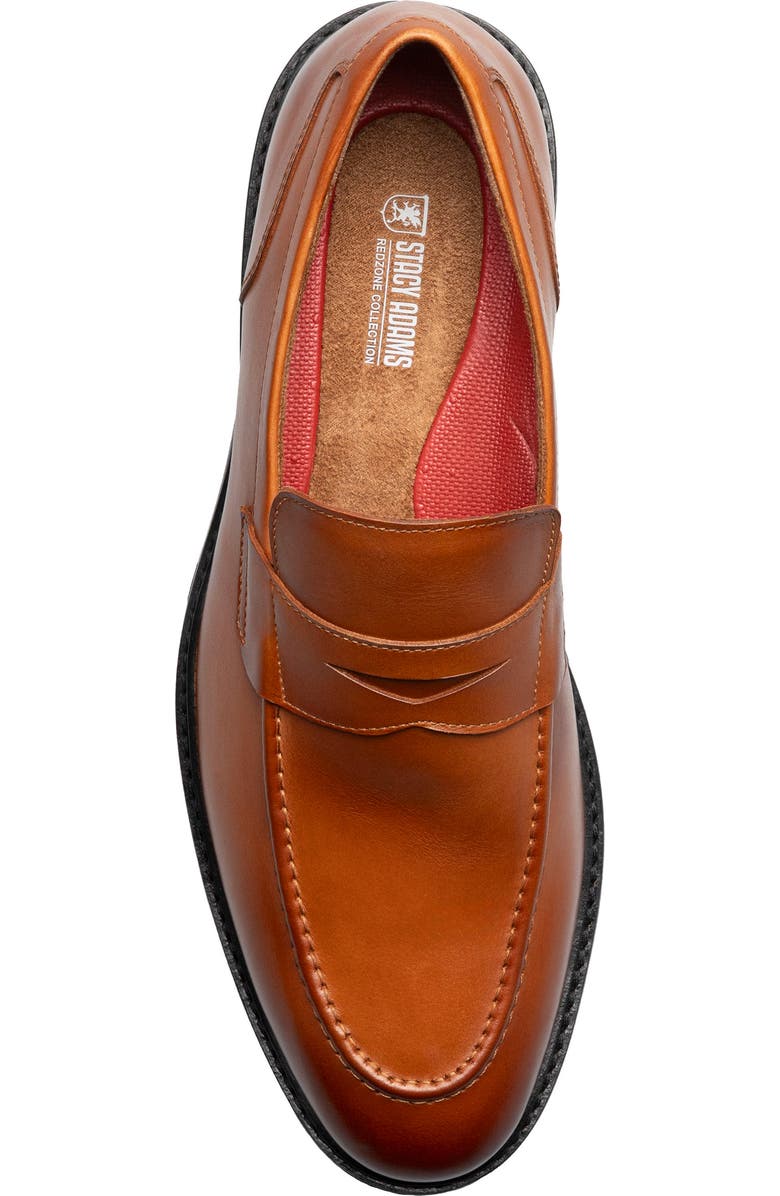 Stacy Adams Hazleton Apron Toe Lugged Penny Loafer, Alternate, color, Tan