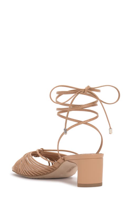 Vince Camuto Lory Ankle Wrap Sandal In Sandstone