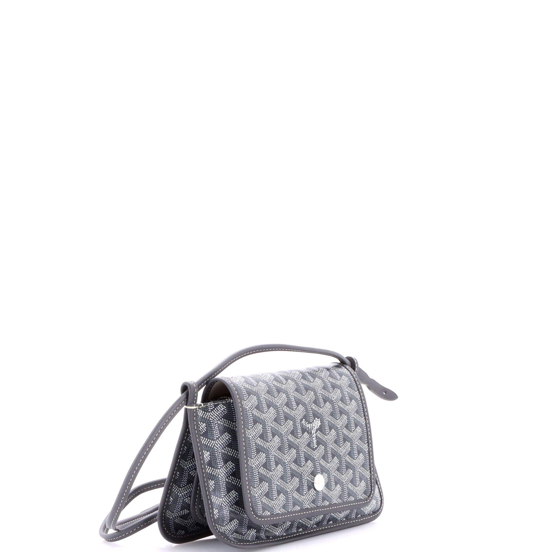 Pre-Owned Goyard Plumet Clutch Wallet Coated Canvas, Alternate, color, Gray