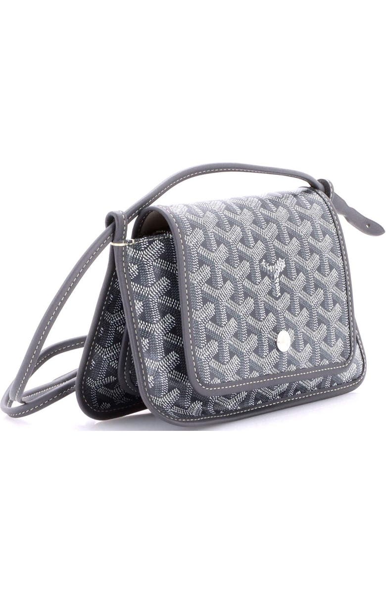 Pre-Owned Goyard Plumet Clutch Wallet Coated Canvas, Alternate, color, Gray