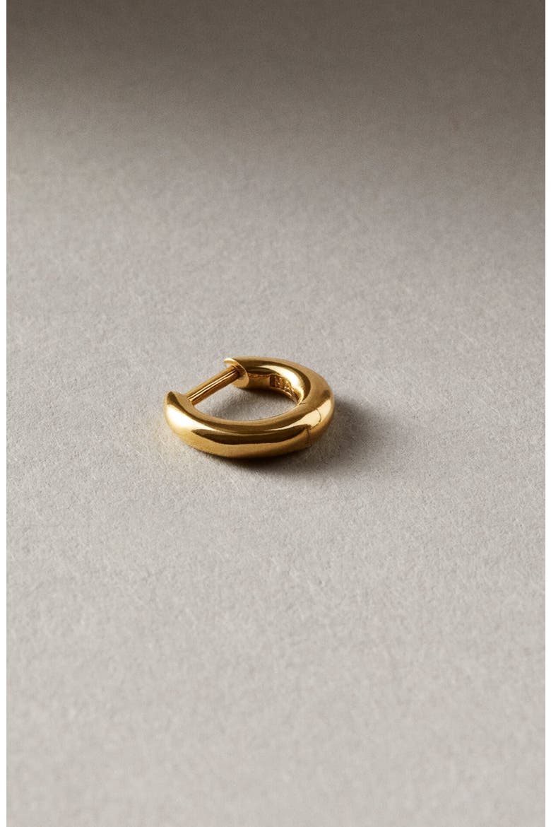 Polished Mini Hoop Gold, Alternate, color, Gold