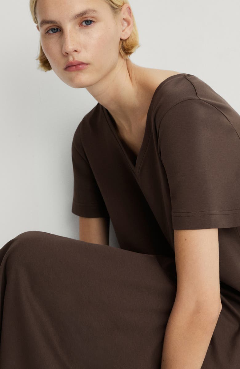 MANGO V-Neck Cotton Nightgown, Alternate, color, 