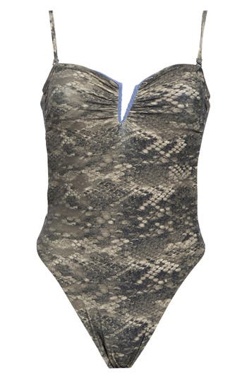 Maaji Soleil Notch Neck Reversible One-piece Swimsuit