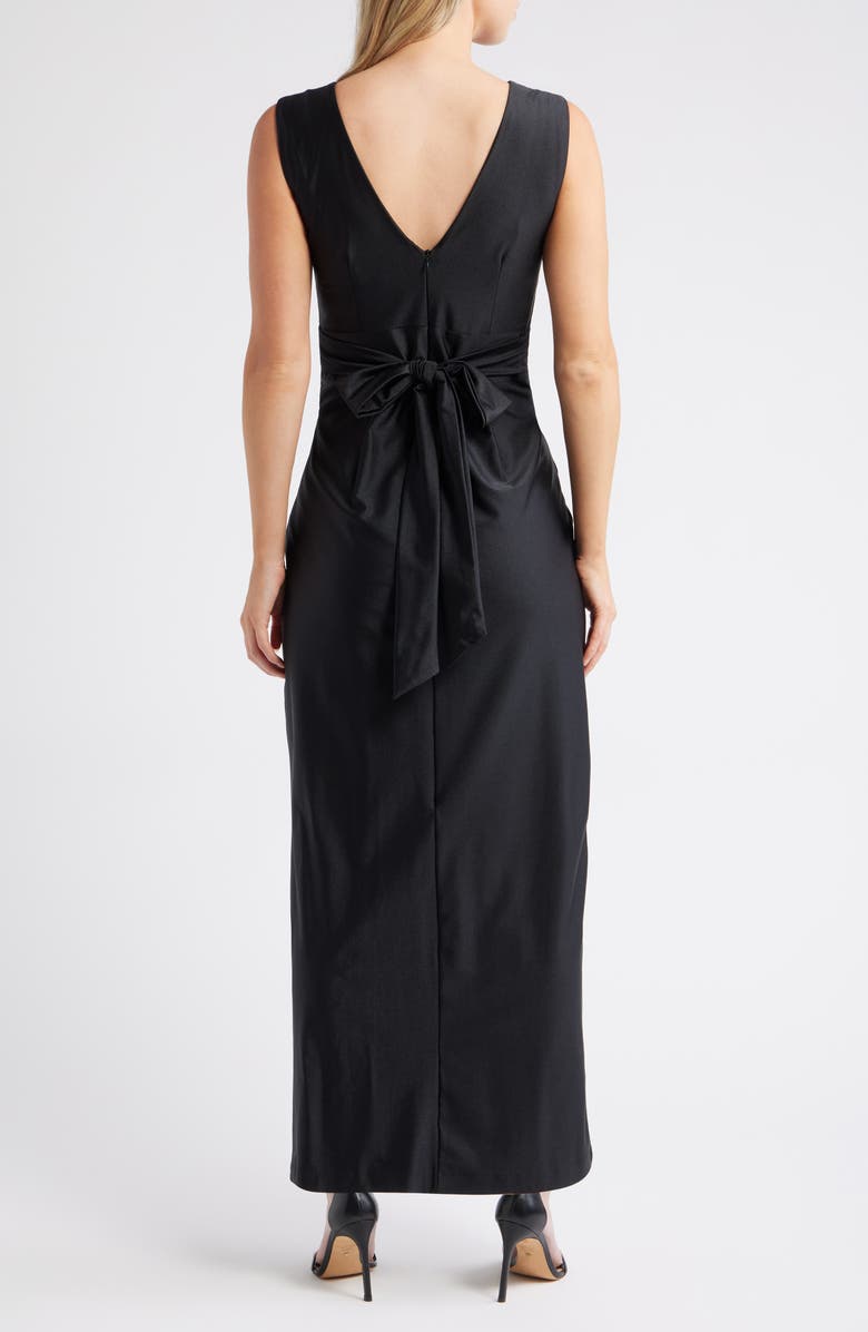 Julia Jordan Sleeveless Maxi Dress, Alternate, color, Black