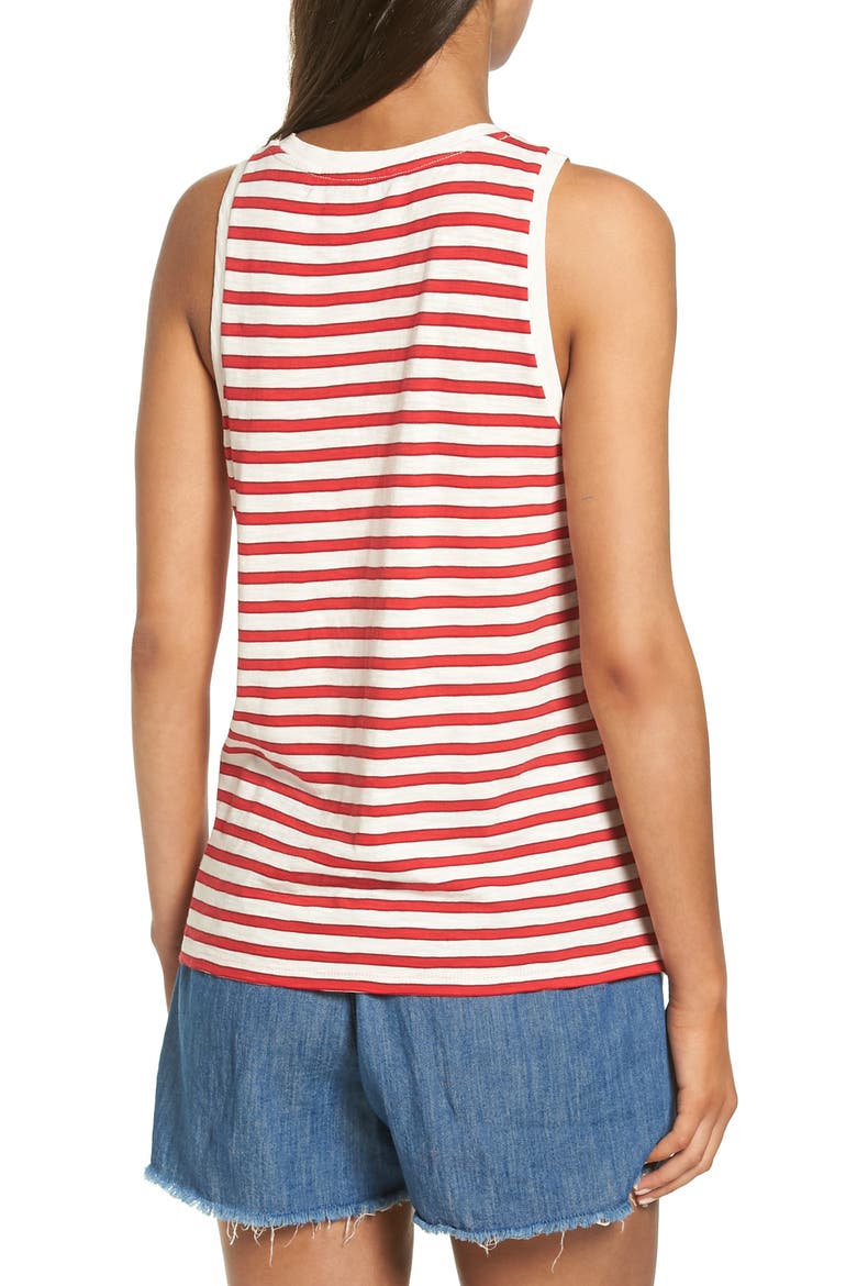Whisper Cotton Scoop Tank, Alternate, color, TRUE RED