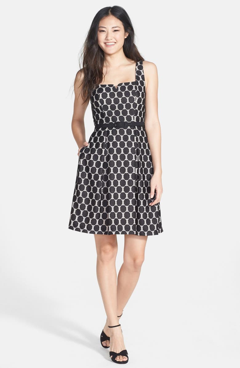 Trina Turk 'Kristen' Belted Fit & Flare Dress, Alternate, color, 