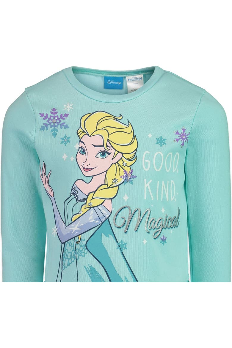 Frozen 2-Piece Sweatshirt and Leggings Set, Alternate, color, Elsa Turquoise Navy