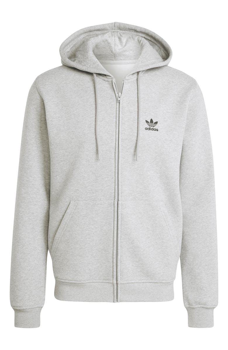 adidas Originals Trefoil Essentials Zip Hoodie, Alternate, color, 