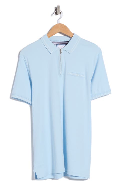 Tipped Zip Polo