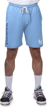 Margaritaville Men's Margaritaville Light Blue New York Yankees Peached French Terry Shorts