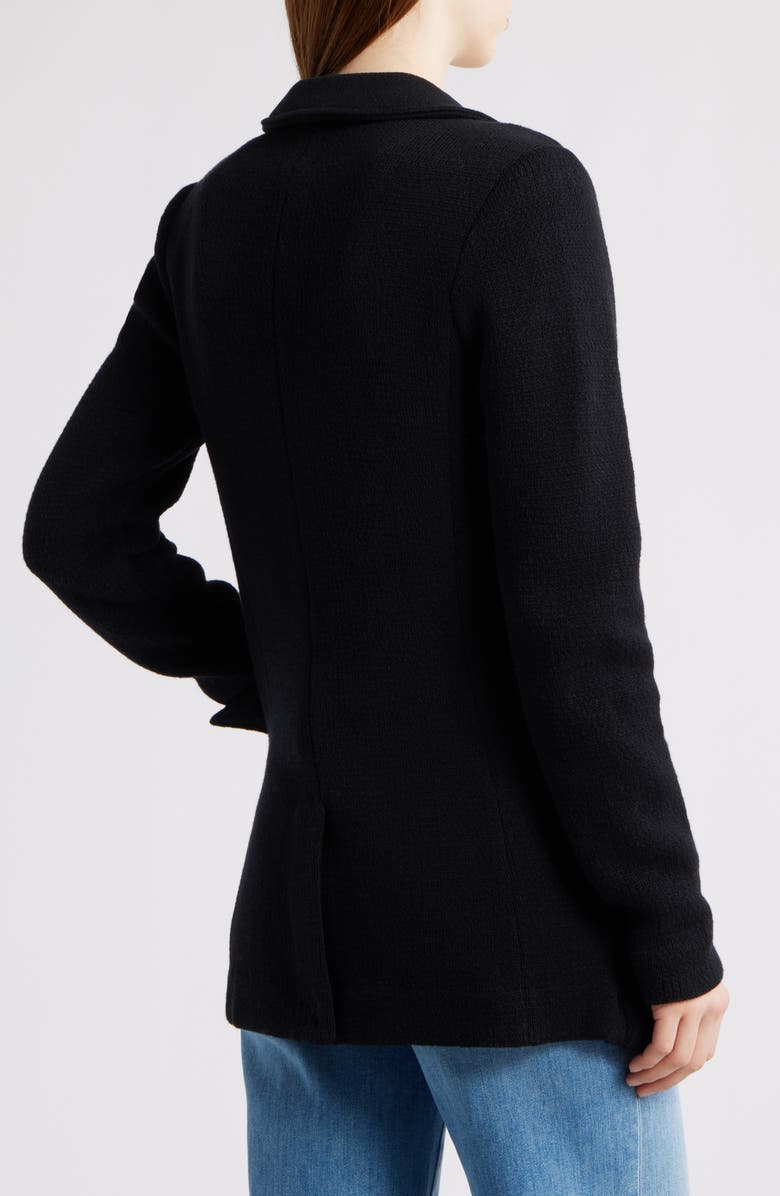 NIC+ZOE Femme Contour Knit Jacket, Alternate, color, Black Onyx