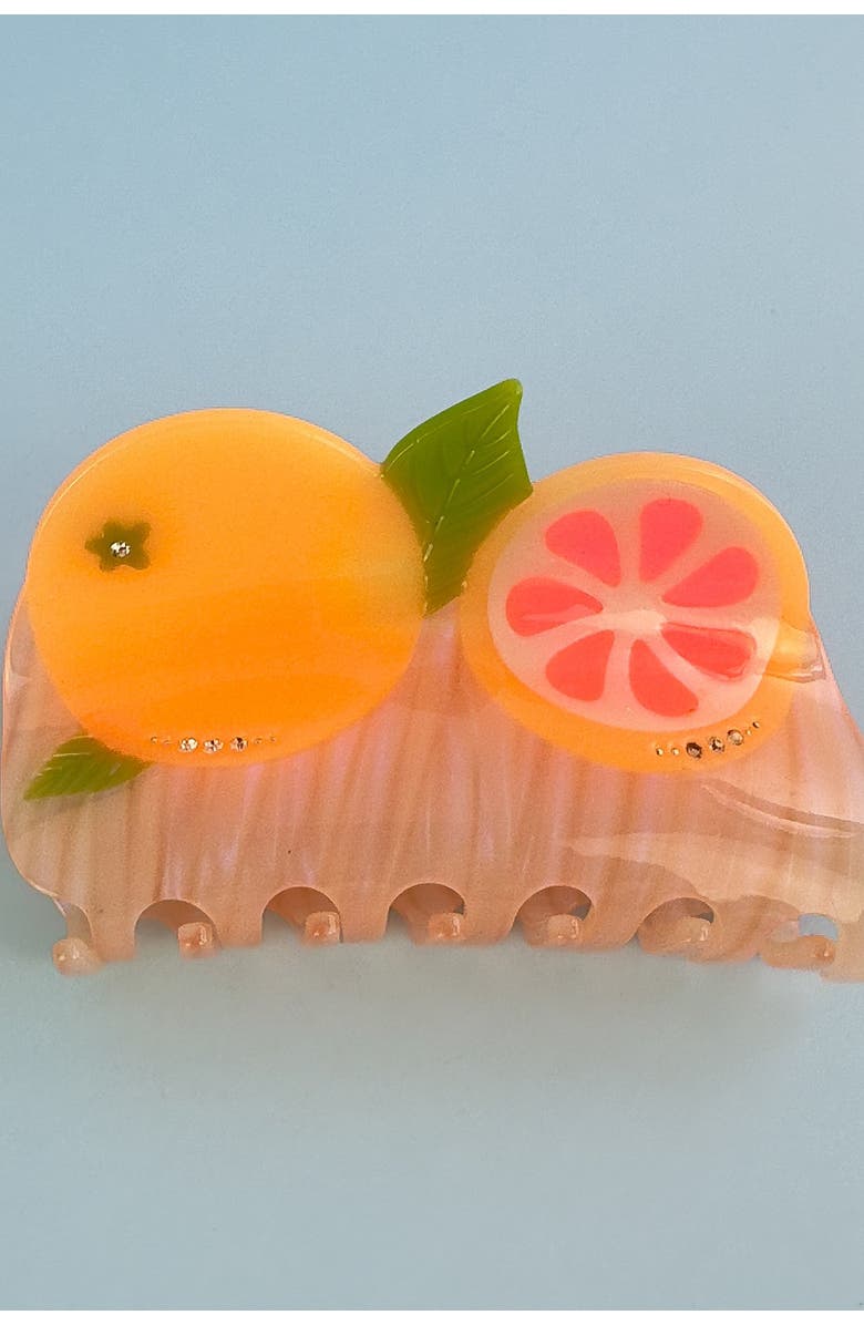 Centinelle California Pomelo Hair Claw, Alternate, color, Orange