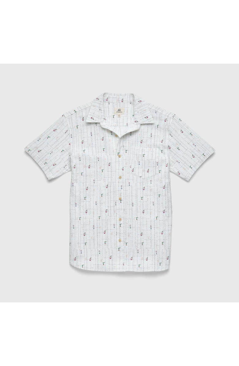 Surfside Supply Co. Joey Seersucker Cocktail Shirt, Main, color, White