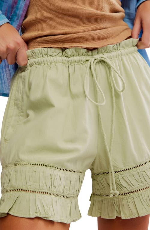 Shop Free People Cambridge Ruffle Shorts In Seedling