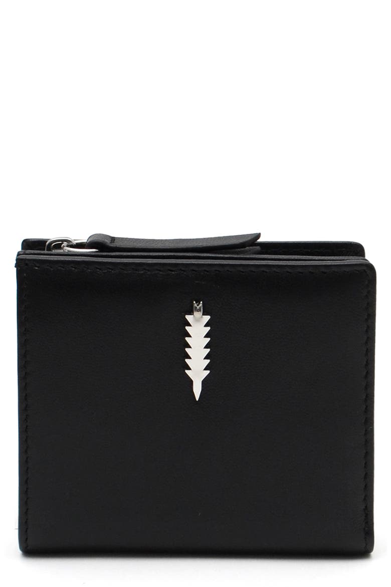 Lexi Bifold Leather Wallet, Main, color, BLACK
