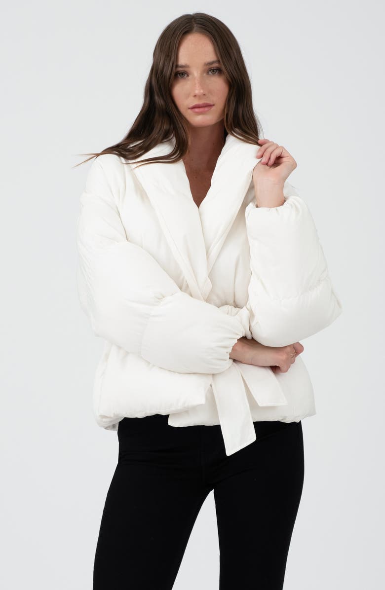 Blu Pepper Puffer Jacket, Alternate, color, Cream